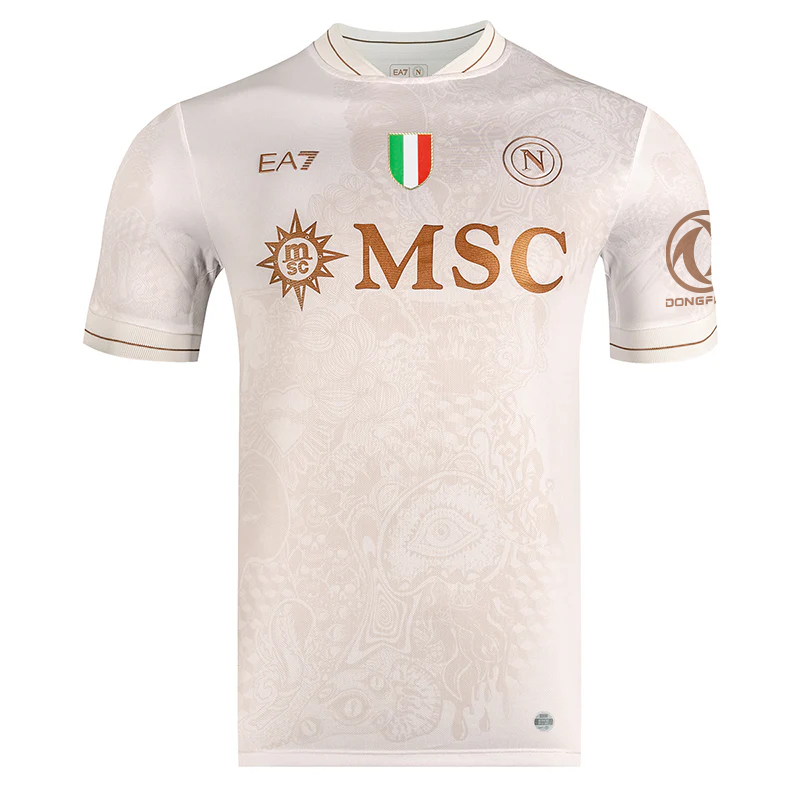 【新品タグ付】デブライネ SSCナポリ Lサイズ 25-26 アウェイ EA7 SSC Napoli Away Match Jersey 2025/2026