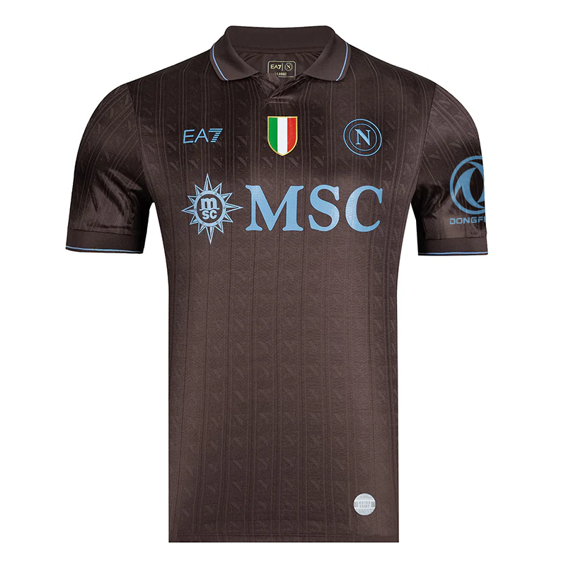 SSCナポリ ユニフォーム EA7 ブラック　25-26 SSC Napoli Third Match Jersey 2025/2026