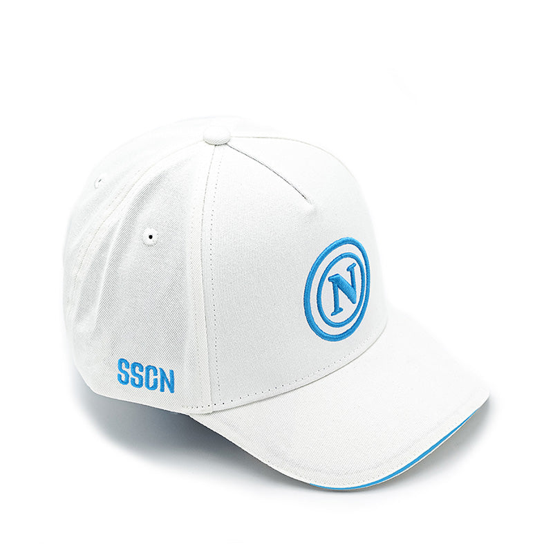 SSC Napoli Cappello con Visiera Bianco Junior 2025/2026