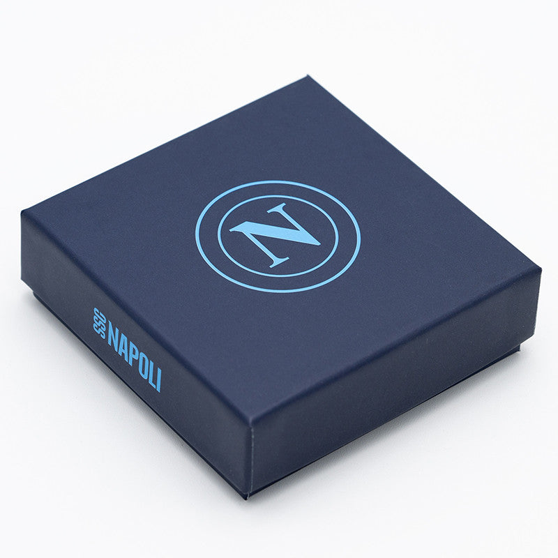 SSC Napoli Bracciale in Cuoio Logo e Writing