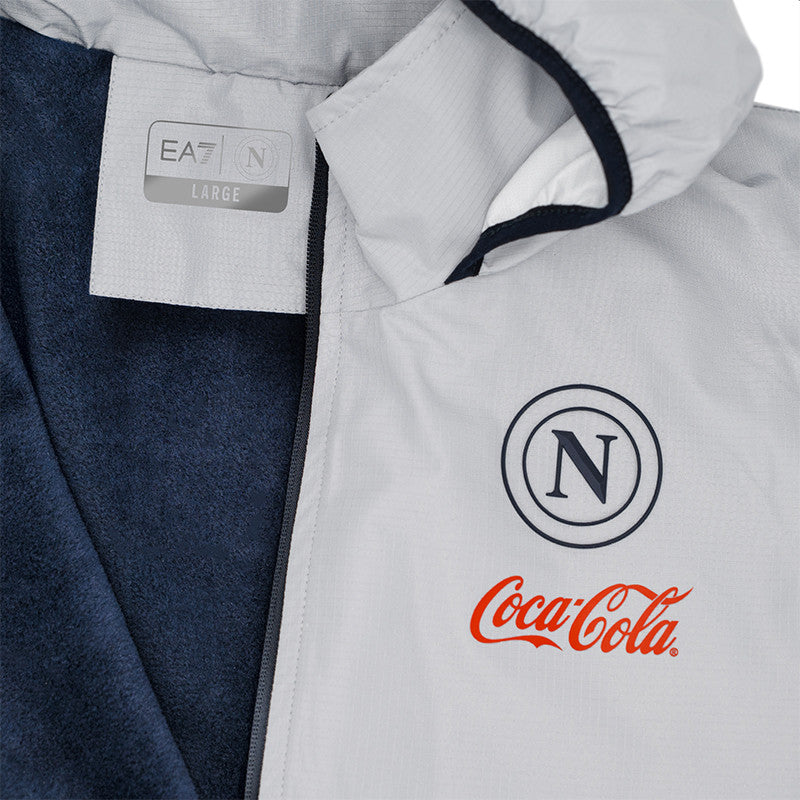SSC Napoli Giacca Antivento Pesante Silver 2024/2025