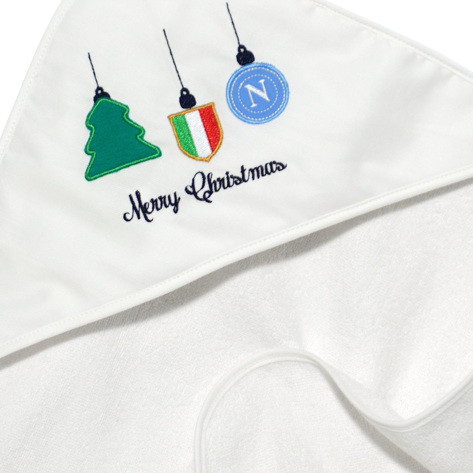 SSC Napoli Accappatoio Triangolo Natalizio in Spugna