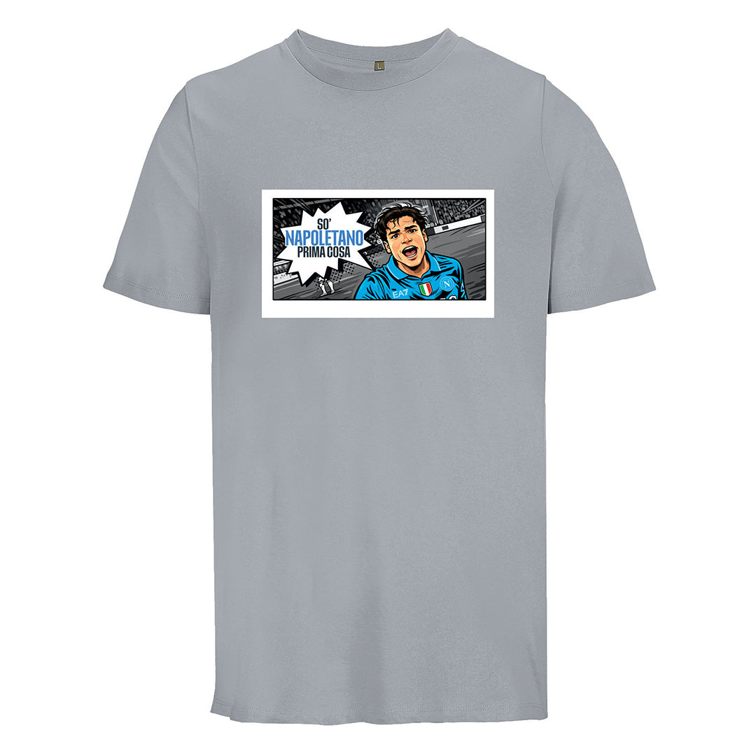 SSC Napoli Linea Admin T-Shirt Grigia So Napoletano