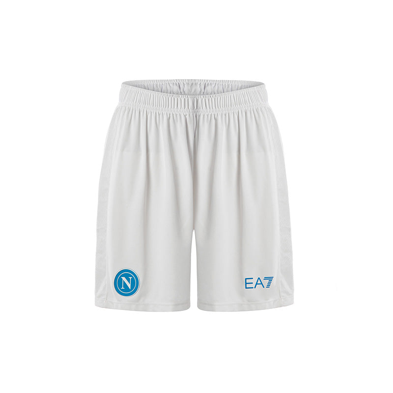 SSC Napoli Shorts Gara Bianco Junior 2025/2026 - Main Image