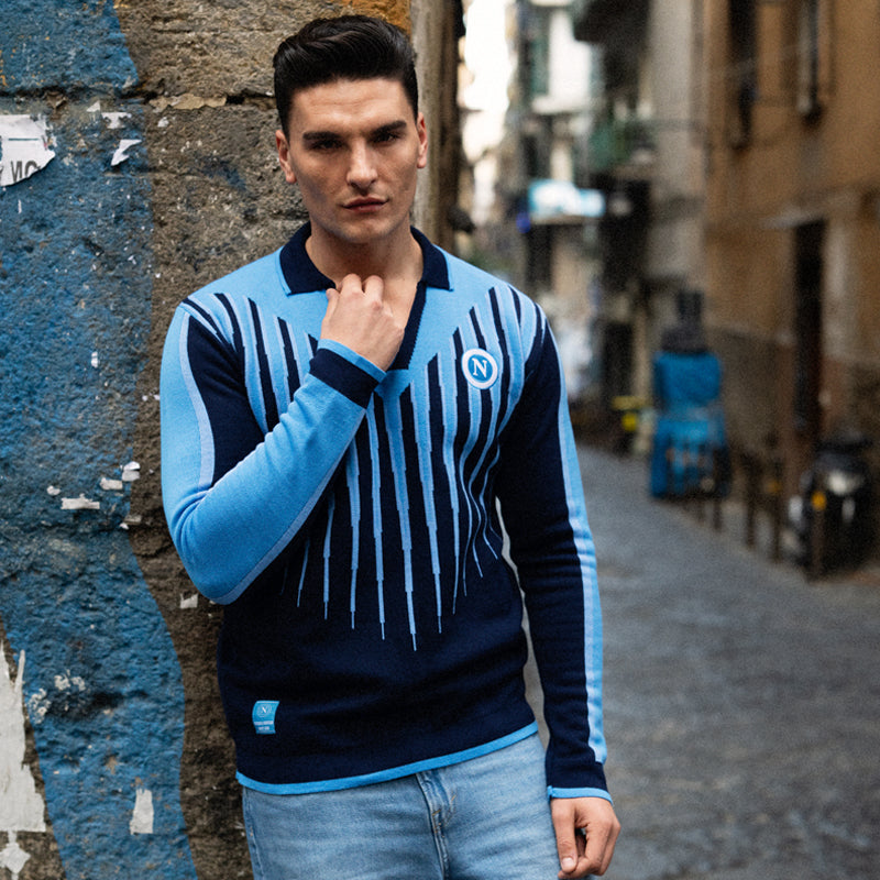 SSC Napoli Jumper Rétro Blu 2025/2026