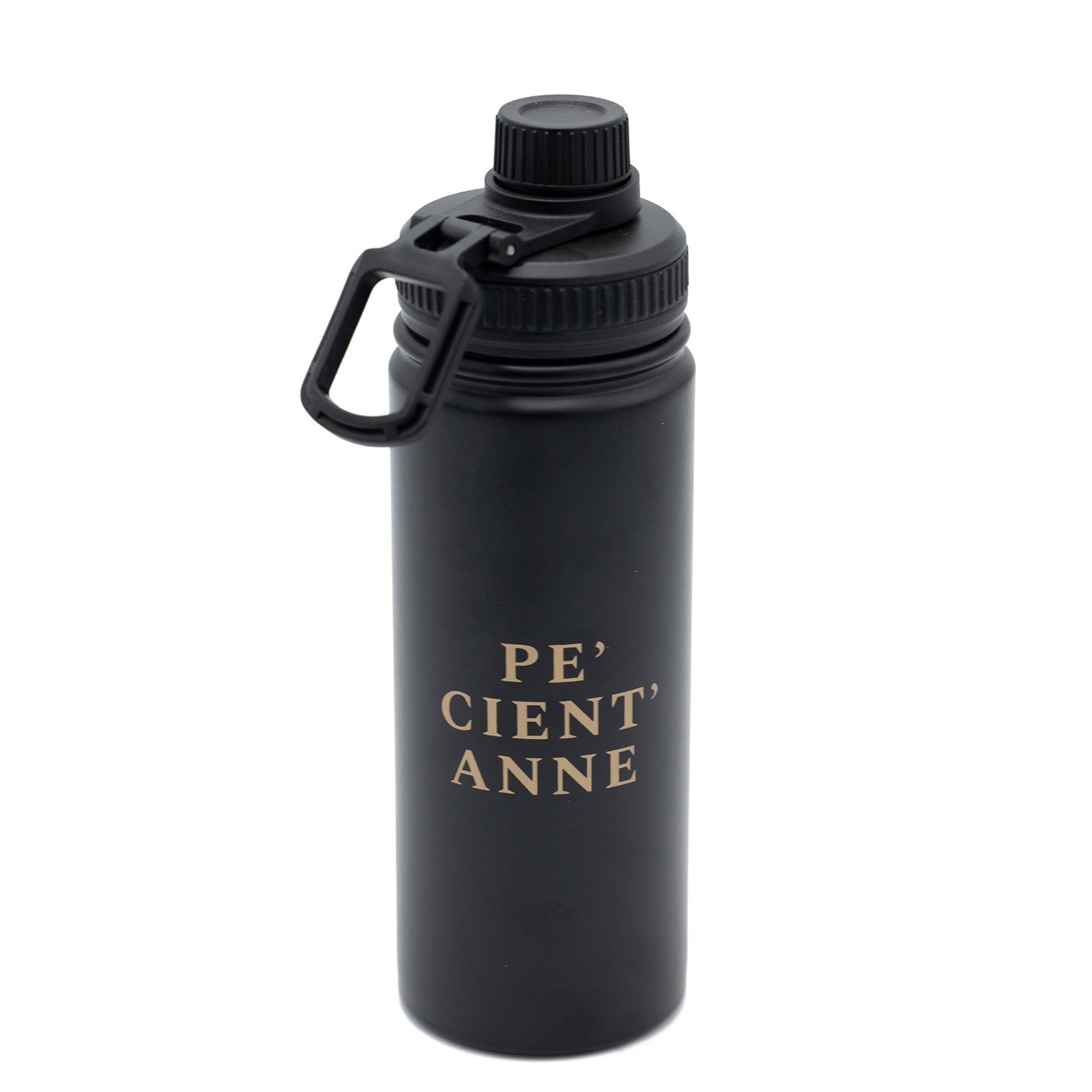 SSC Napoli Black Pe' Cient' Anne Steel Bottle