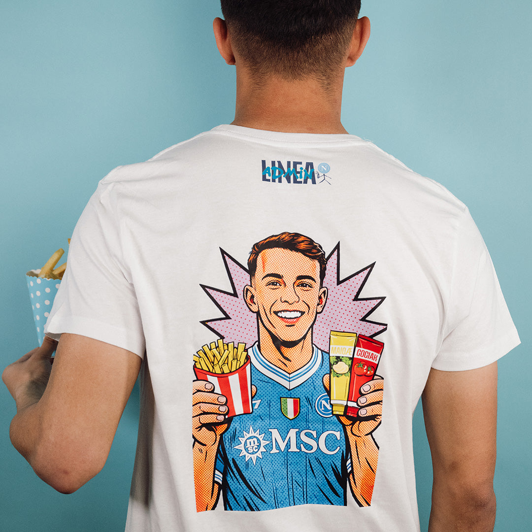 SSC Napoli Linea Admin “Scusi Giovane” White T-shirt
