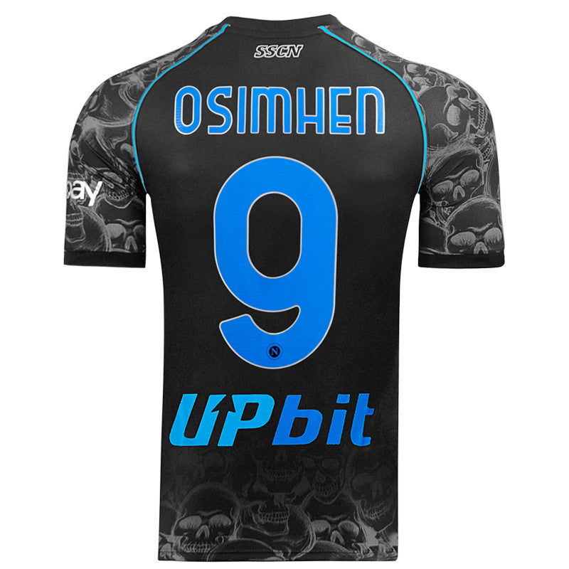 Maillot SSC Napoli 2022-2023 Édition Halloween | Taille L, Osimhen #9, état Occasion - Parfait Pour Les Supporters