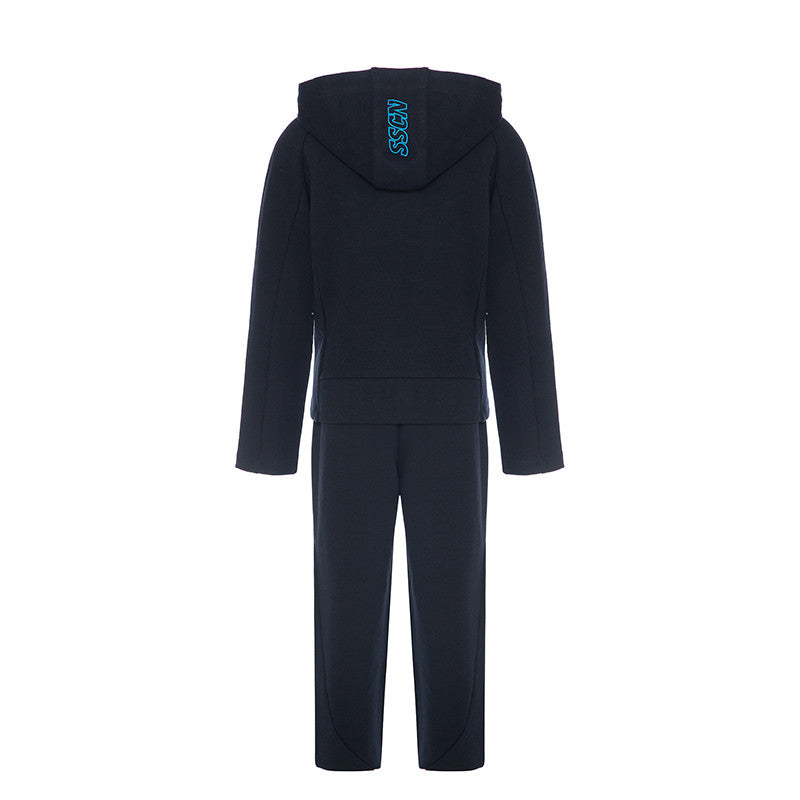 SSC Napoli Navy Blue Interlock Tracksuit with Cap 2023/2024 for Kids