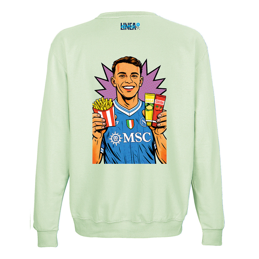 SSC Napoli Linea Admin “Scusi Giovane” Light Green Sweatshirt