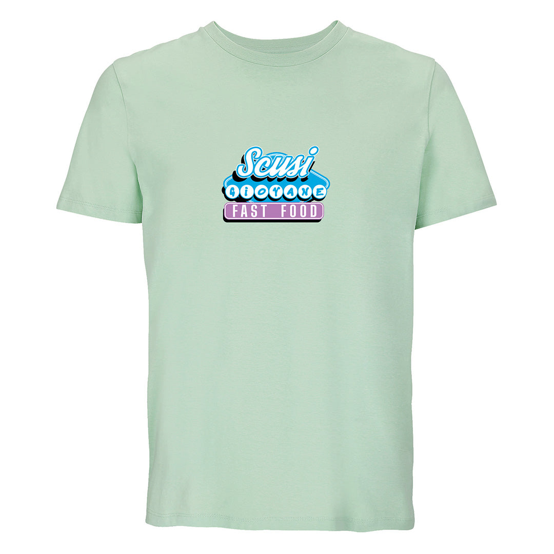 SSC Napoli Linea Admin T-Shirt Verde Ghiaccio Scusi Giovane