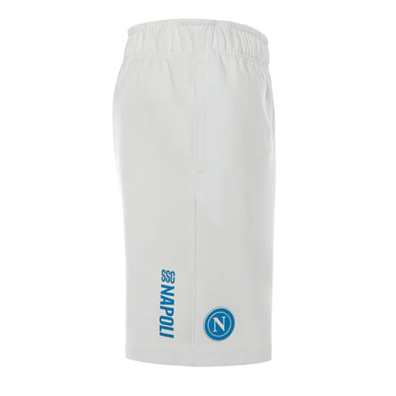 SSC Napoli White Interlock Bermuda Shorts 2025/2026