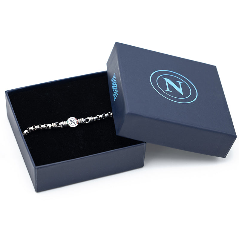 SSC Napoli Tricolore Logo Bracelet