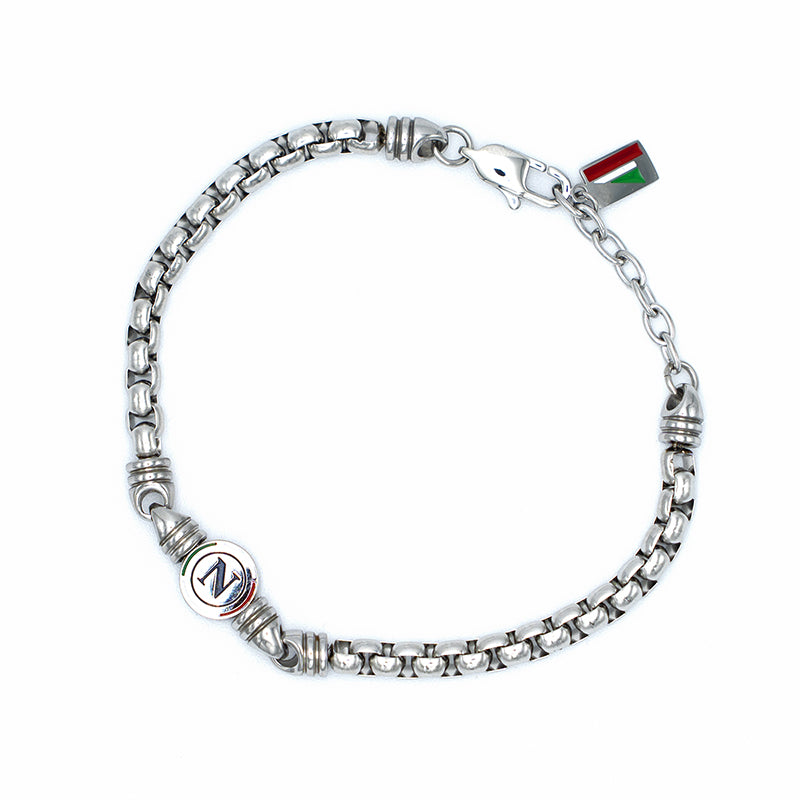 SSC Napoli Tricolore Logo Bracelet