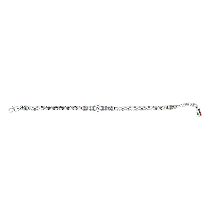 SSC Napoli Tricolore Logo Bracelet