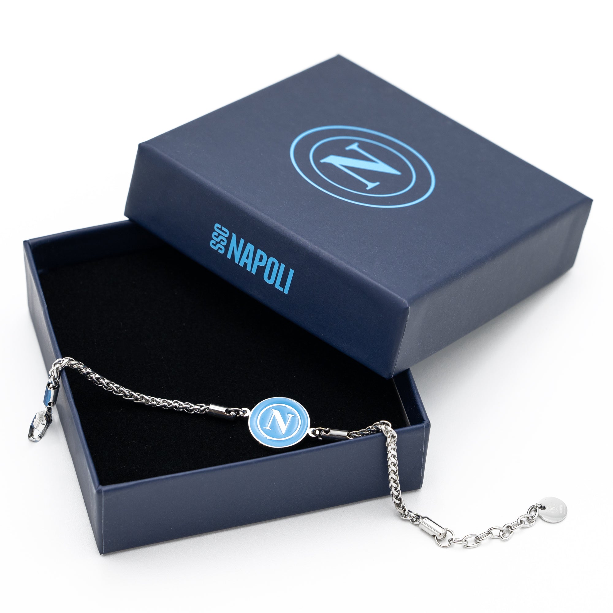 SSC Napoli Bracciale in Acciaio Round