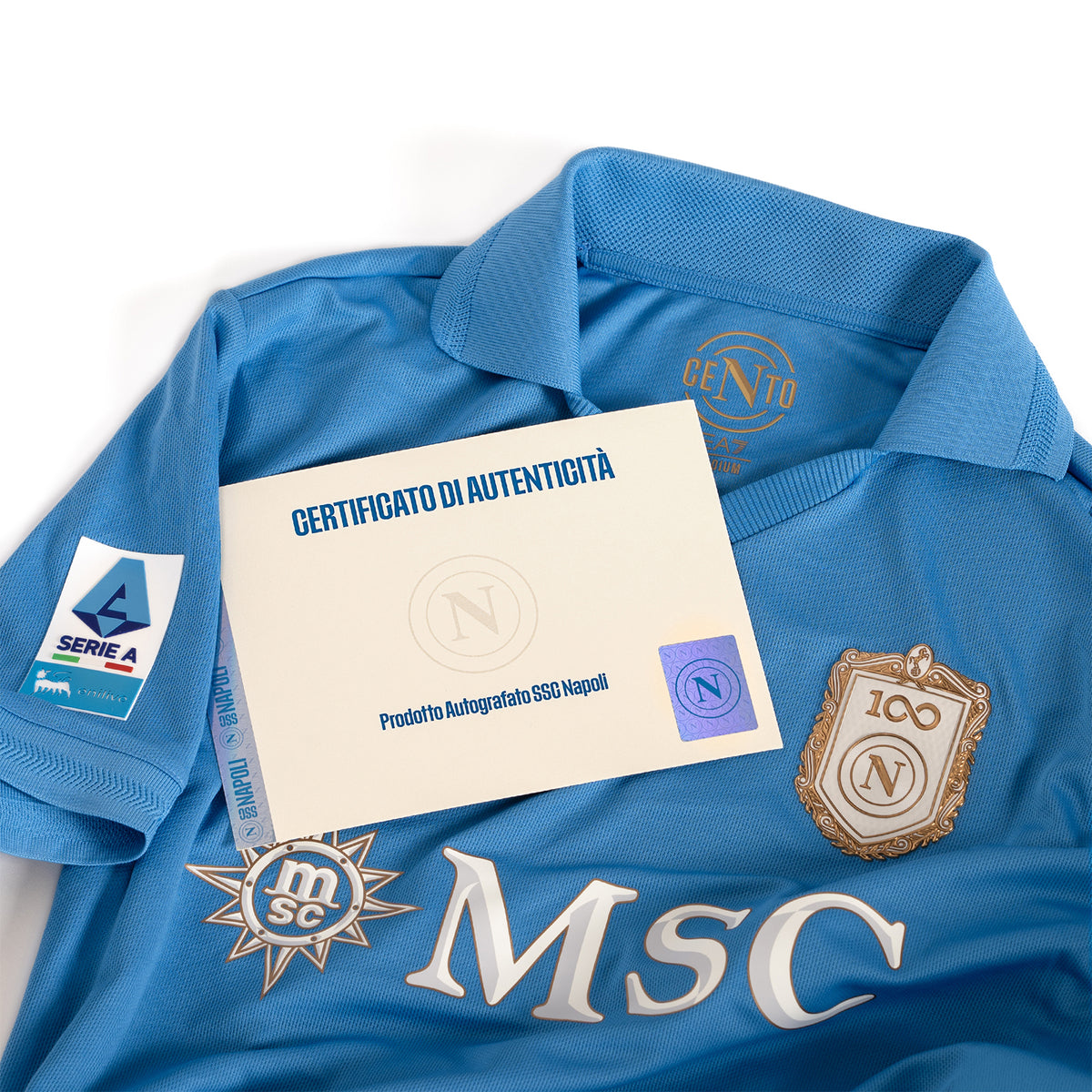 SSC Napoli 2026/2027 Home Match Jersey autographed by Kevin De Bruyne in Premium Box