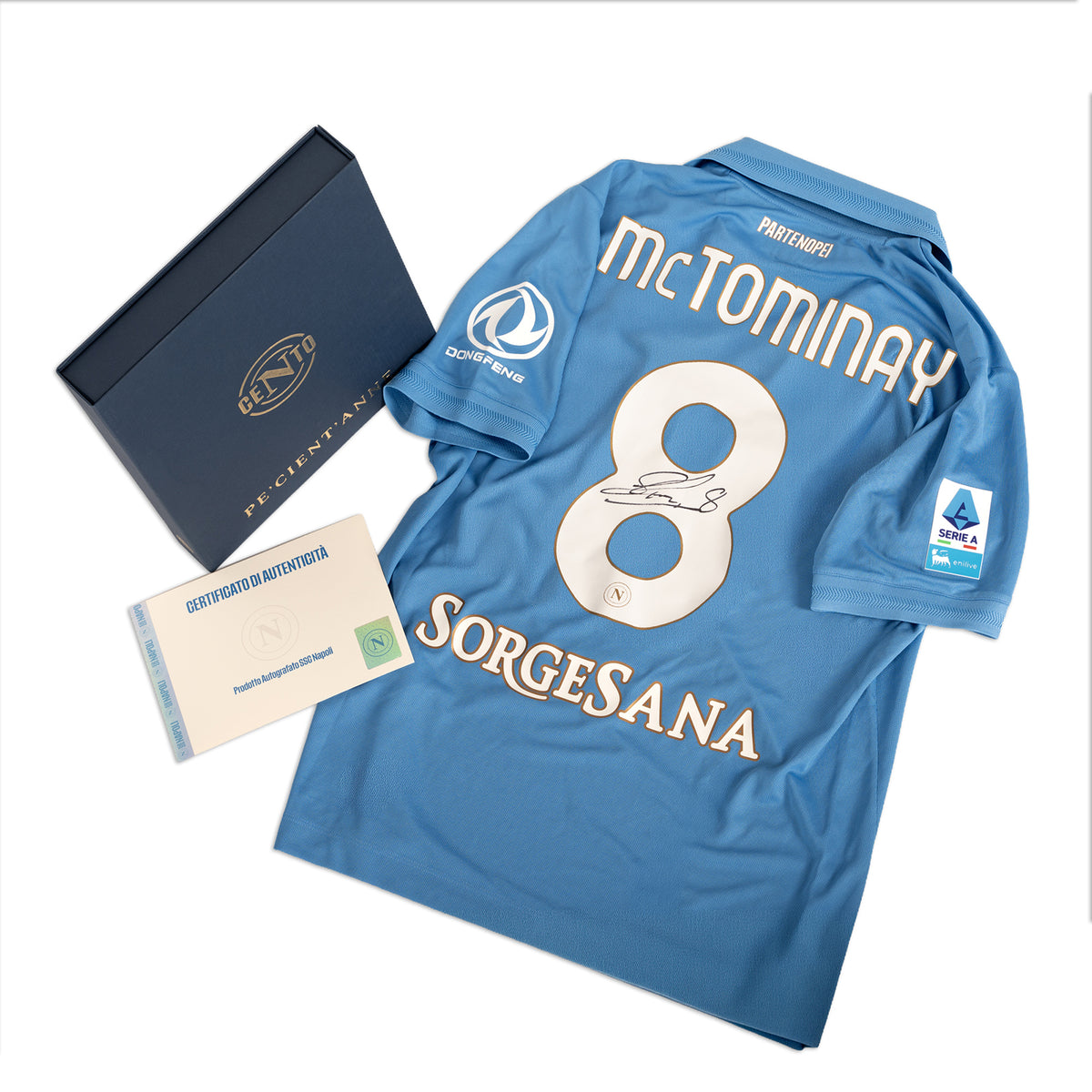SSC Napoli 2026/2027 Home Match Jersey autographed by Scott McTominay in Premium Box