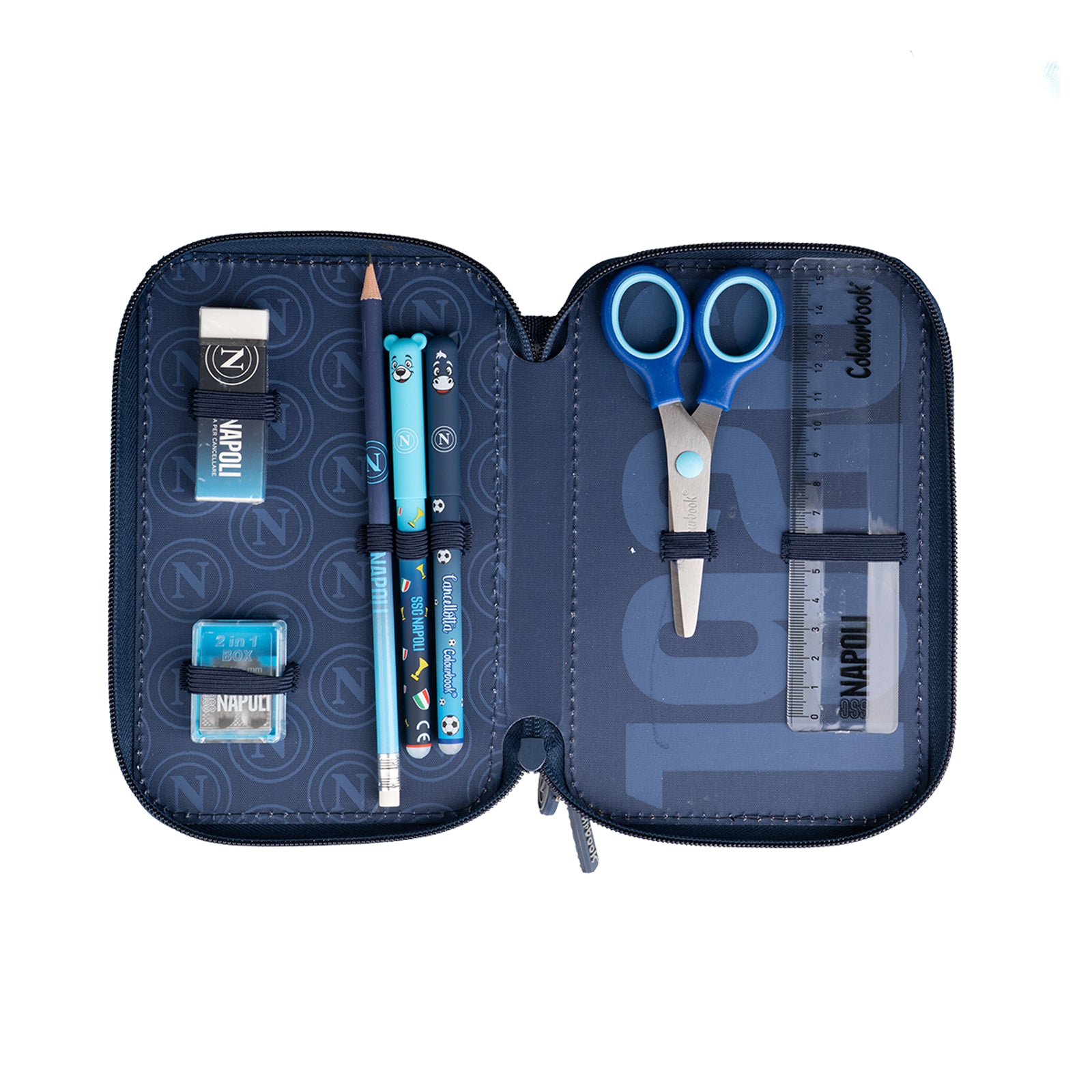 SSC Napoli Astuccio 3 Zip Dark Blue
