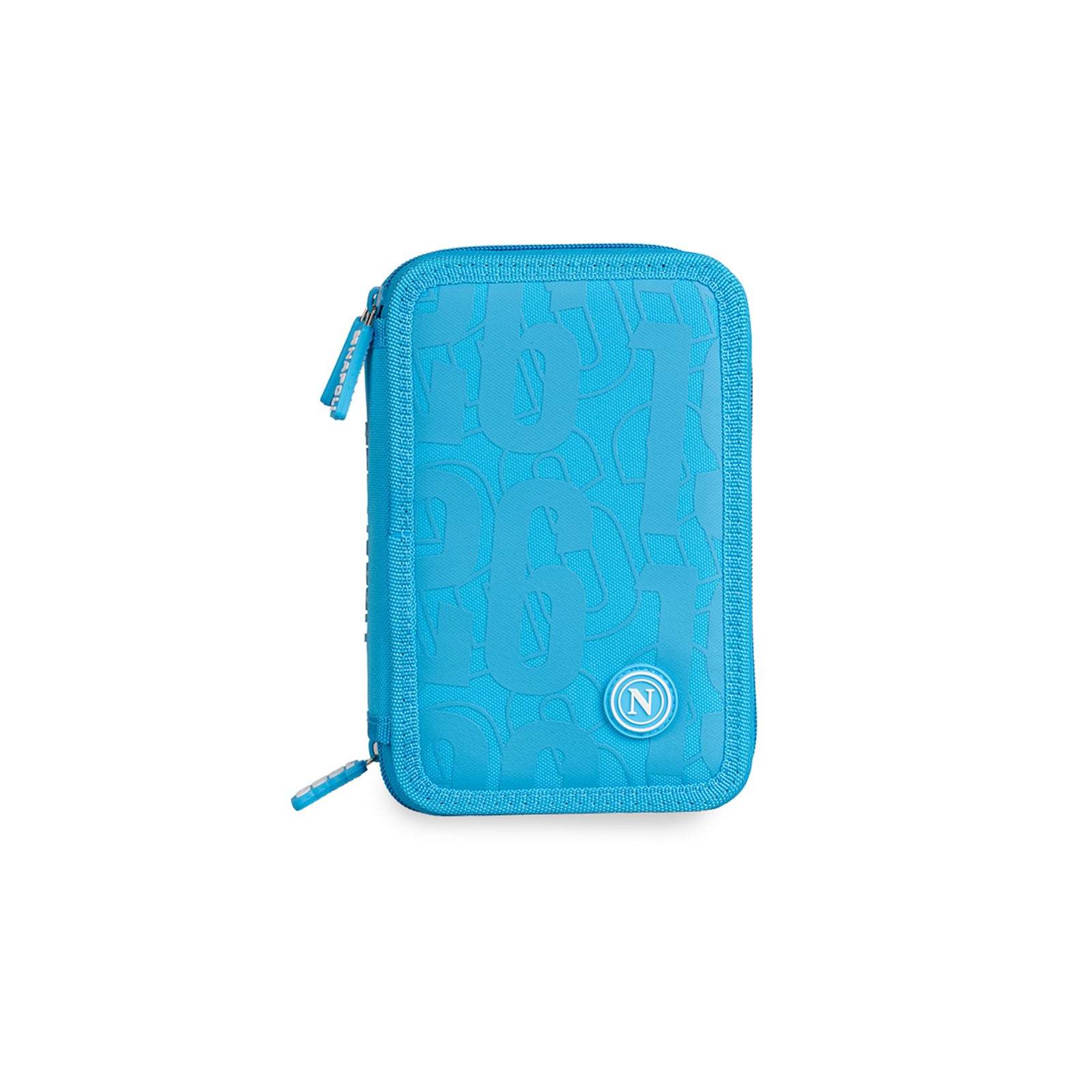 SSC Napoli Astuccio 3 Zip Azzurro