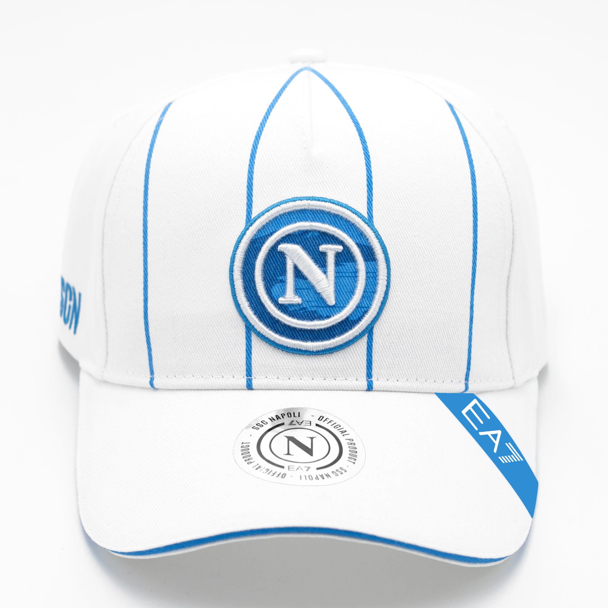 SSC Napoli Cappello con Visiera White Stripes 2026/2027