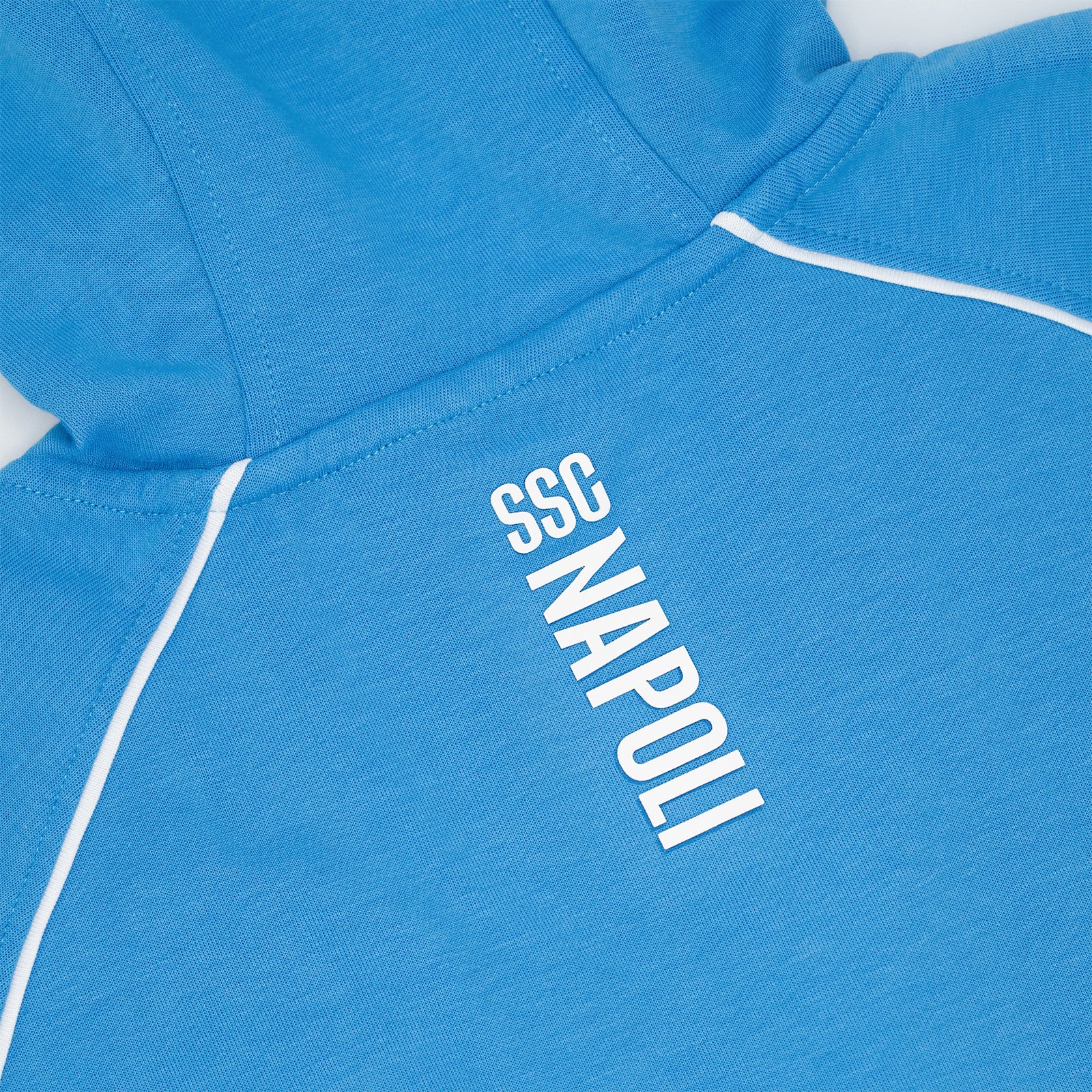 SSC Napoli Felpa Interlock Azzurra con Cappuccio 2025/2026