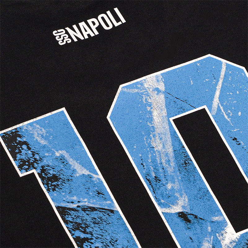 SSC Napoli Felpa con Cappuccio Marechiaro Nera
