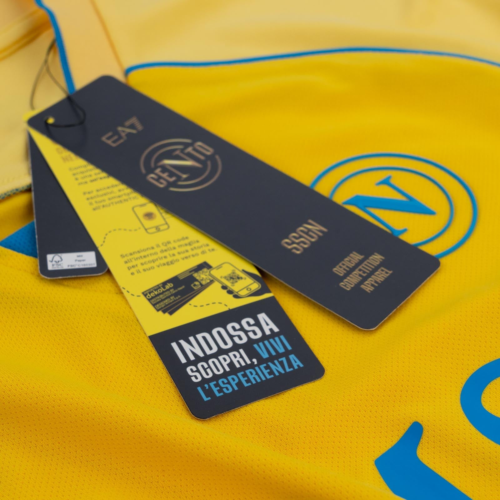 SSC Napoli Maglia Gara Portiere Gialla Authentic Junior 2026/2027