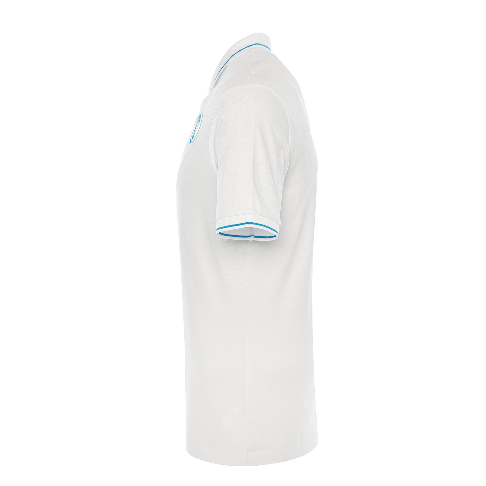 SSC Napoli Short-sleeved White Piqué Polo For Kids 2025/2026