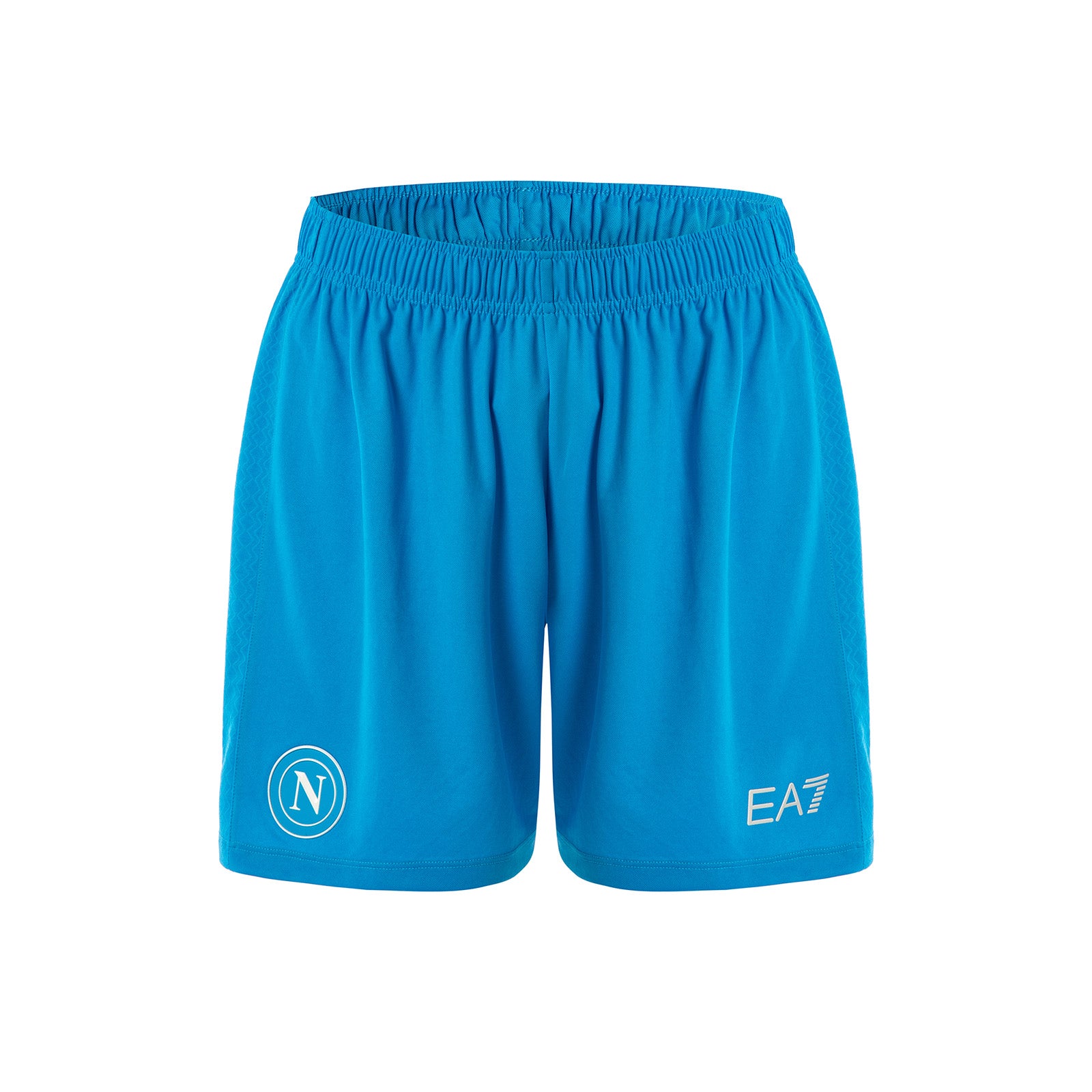 Pantaloncini Da Gara SSC Napoli - Ufficiale Con Logo EA7, 100% Poliestere - Foto 7