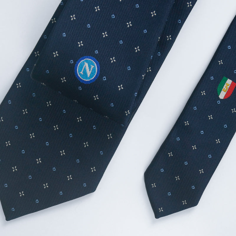 SSC Napoli Marinella Tie Micro-Pattern