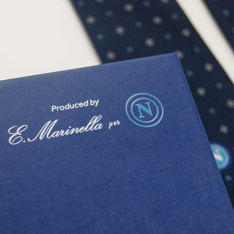 SSC Napoli Marinella Tie Micro-Pattern