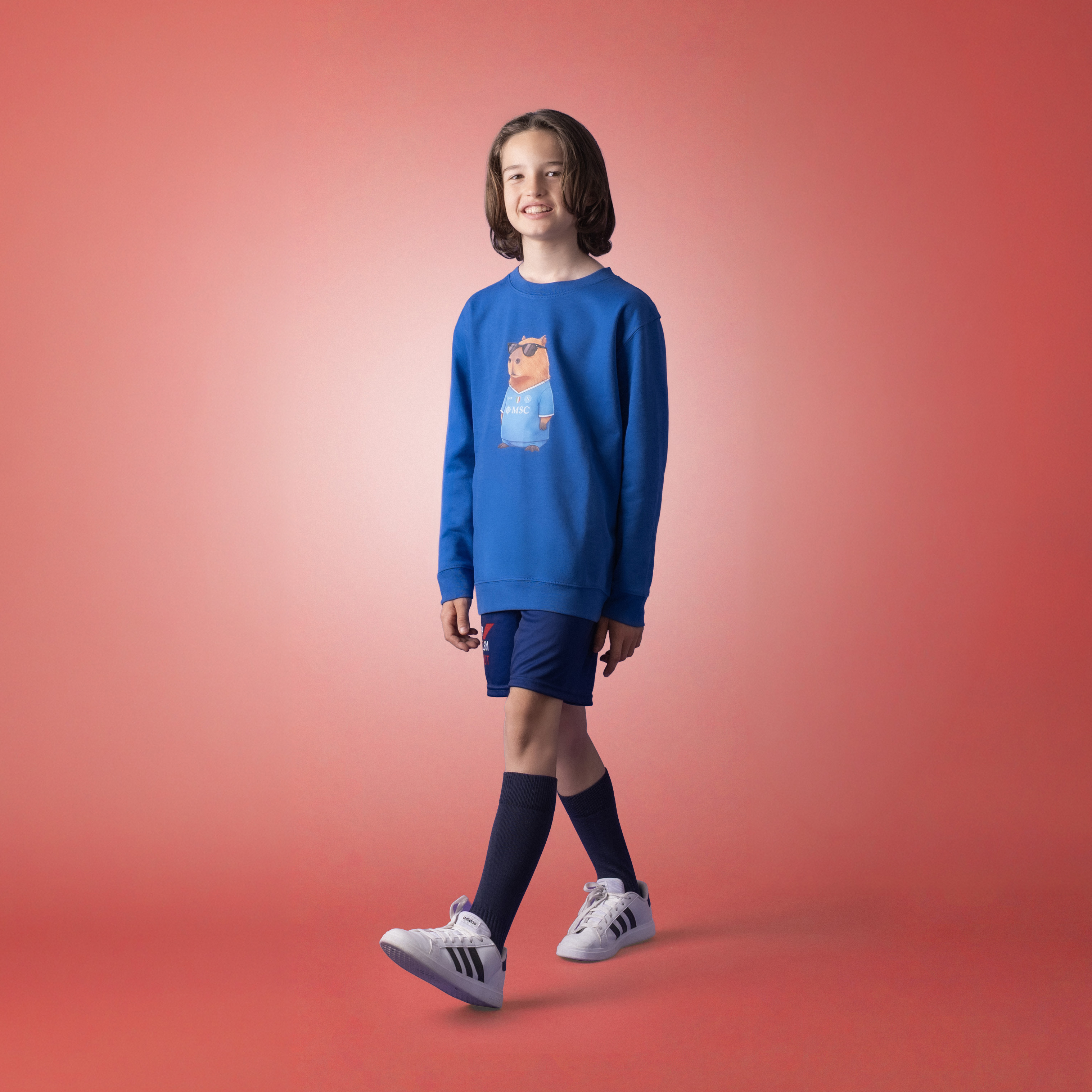 SSC Napoli Linea Admin Felpa Capibara Staje Chill Junior