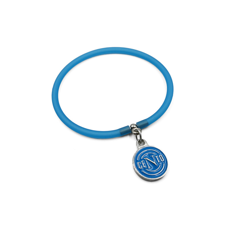 SSC Napoli Braccialetto con Ciondolo Cento