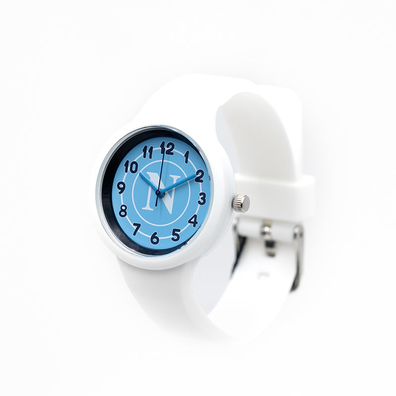 SSC Napoli Orologio Quadrante Azzurro Kid