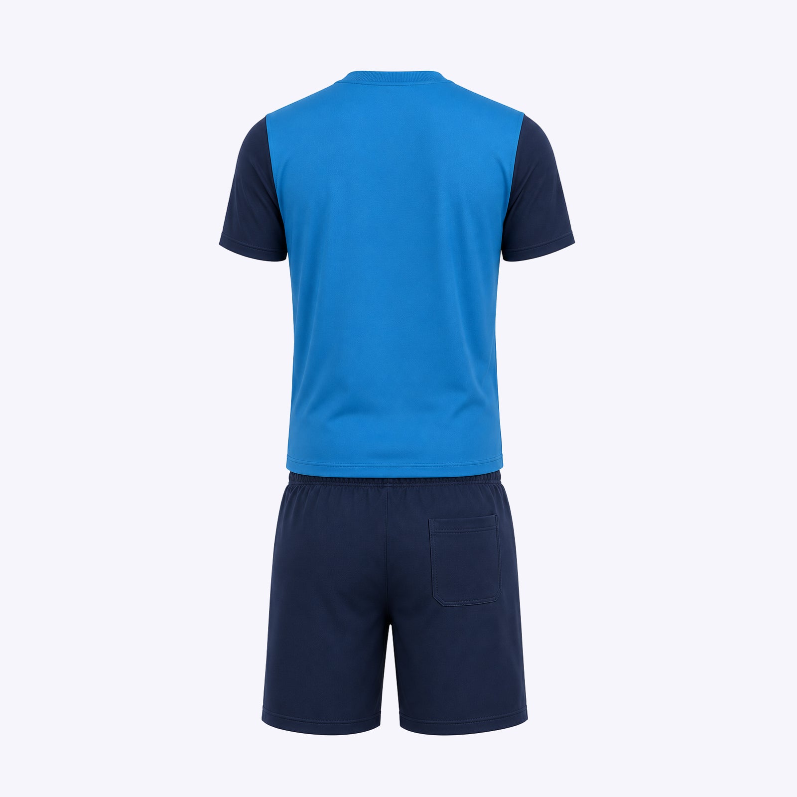 SSC Napoli Pigiama Corto Serafino Logo Azzurro