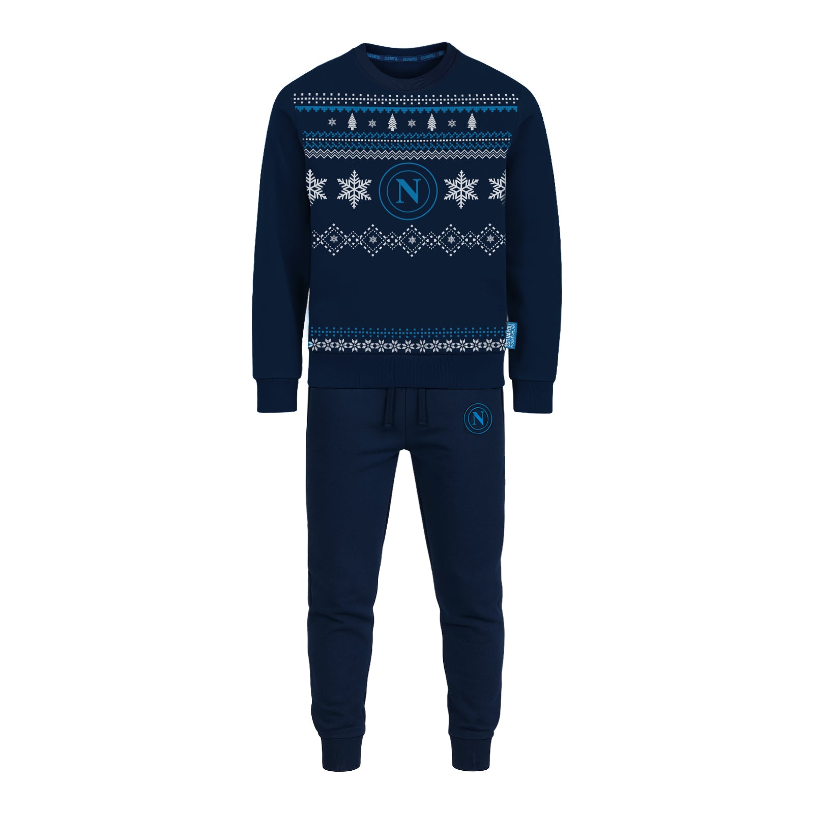 SSC Napoli Pigiama Natalizio Blu