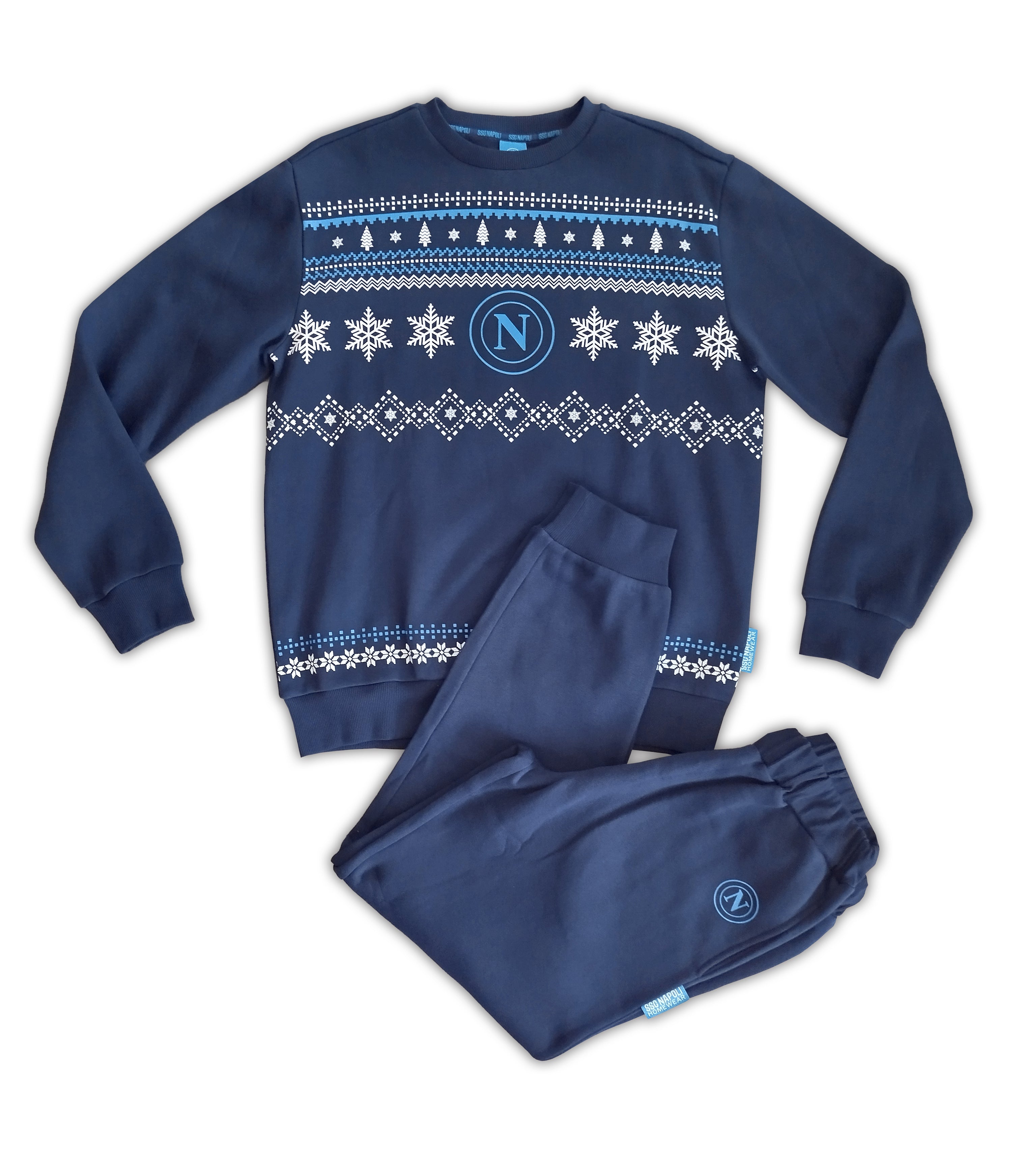 SSC Napoli Pigiama Natalizio Blu