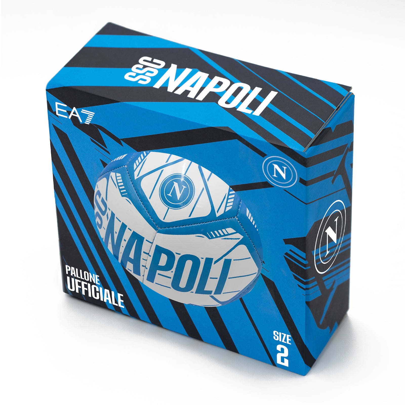 SSC Napoli Pallone White Stripes Size 2 2026/2027