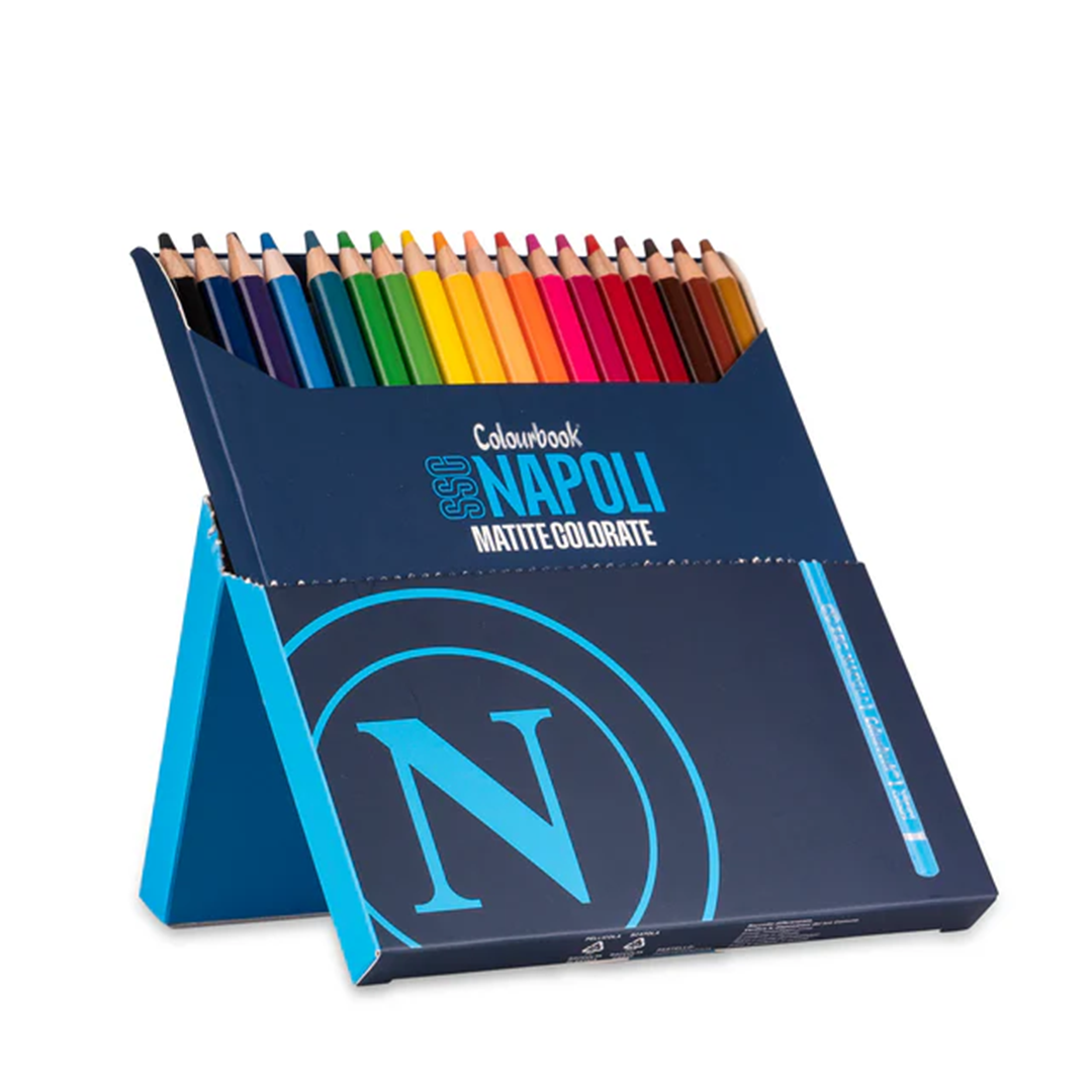 SSC Napoli Set Da 18 Pastelli