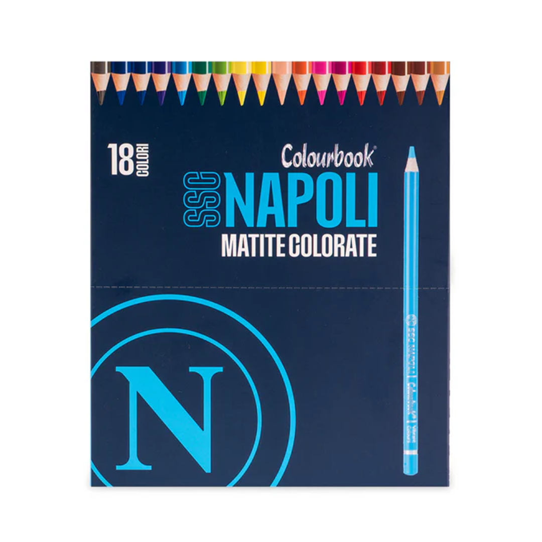 SSC Napoli Set Da 18 Pastelli