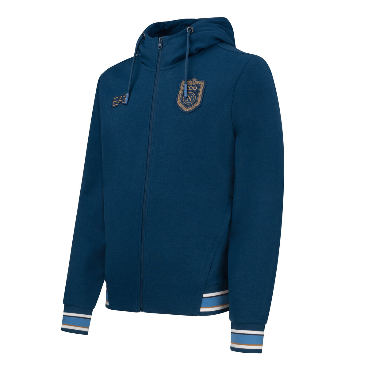 SSC Napoli Marine Blue Interlock Hooded Sweatshirt 2026/2027