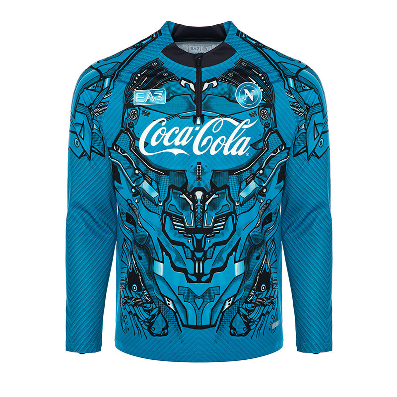 Ea7 Felpa Napoli Uomo Coca Cola Felpa Ea7 Napoli Ssc Napoli Felpa - Main Image