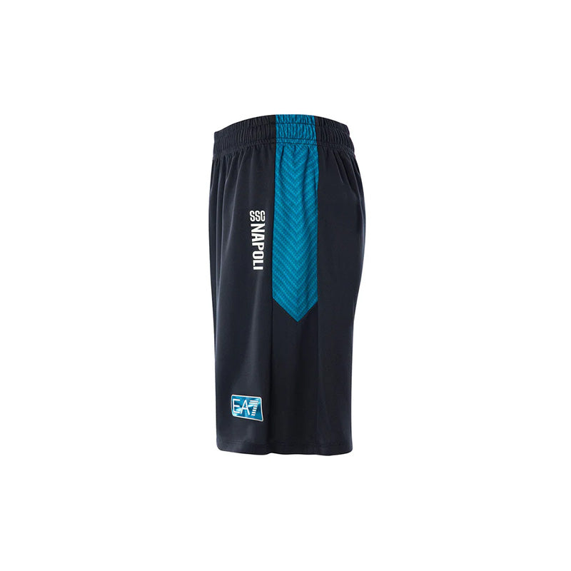 SSC Napoli Ebony Training Shorts for Kids 2025/2026