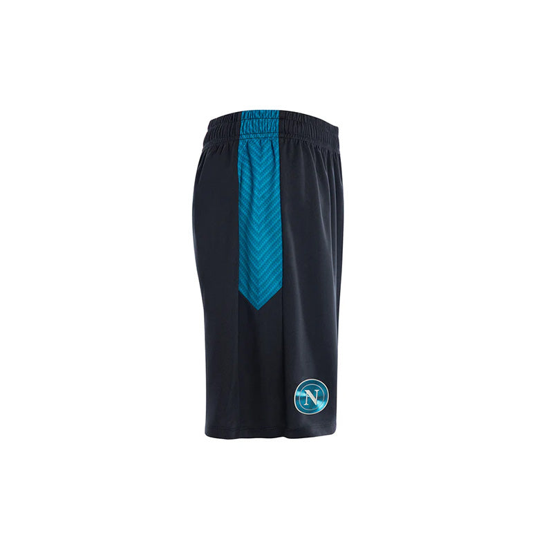 SSC Napoli Ebony Training Shorts for Kids 2025/2026