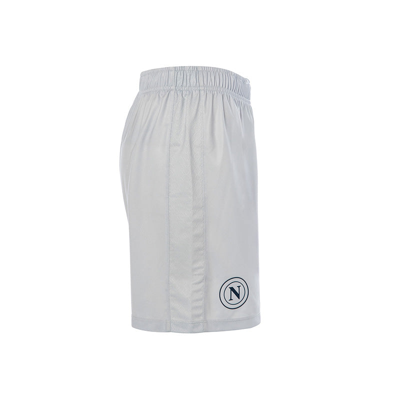 SSC Napoli Shorts Gara Portiere Silver Euro 2025/2026
