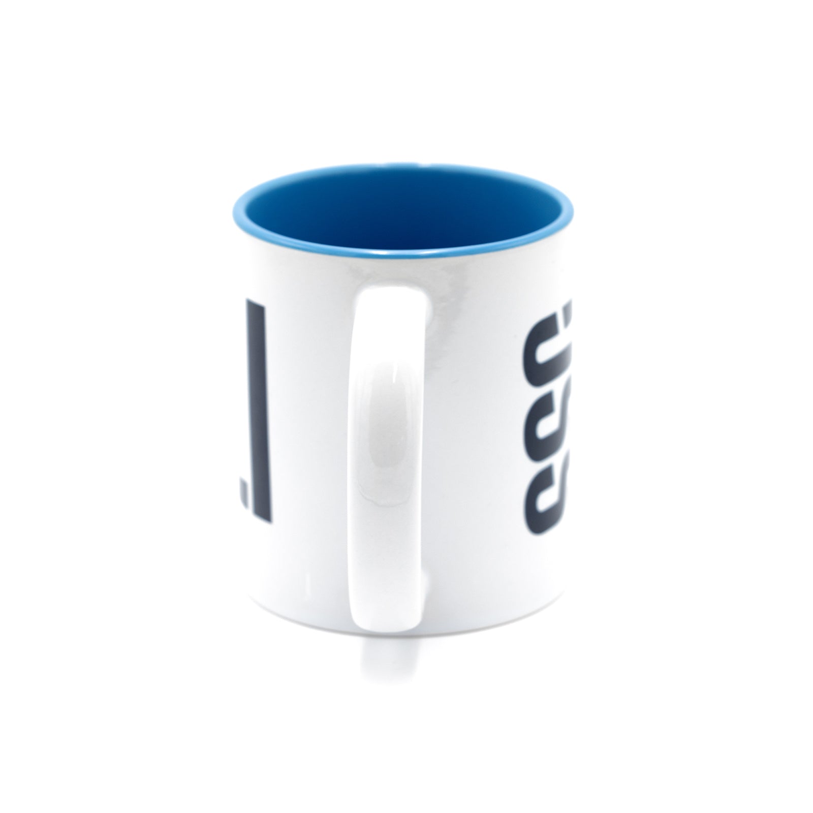 Mug with SSC Napoli lettering and light blue interior