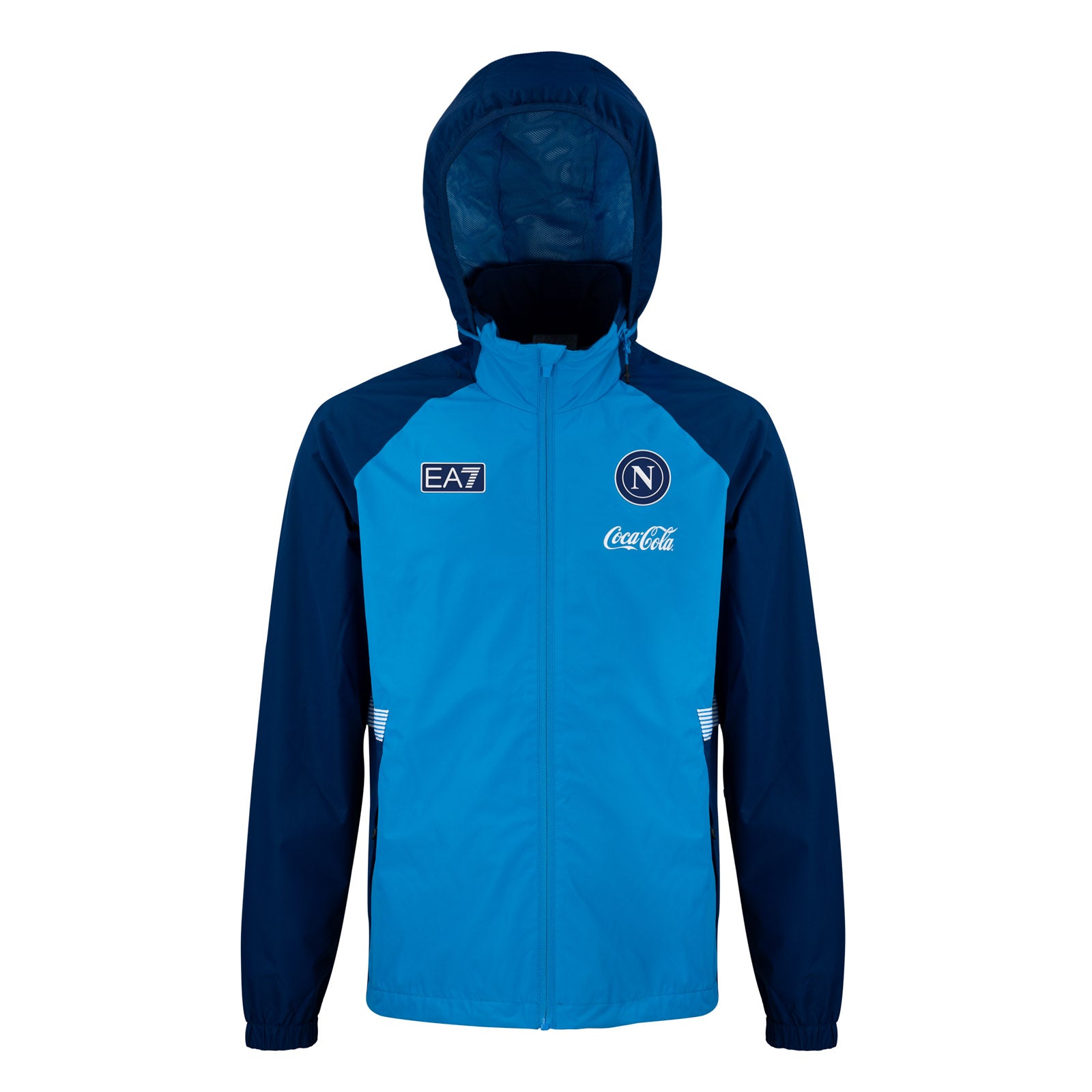 SSC Napoli Sky Blue Windbreaker Hooded Jacket 2026/2027