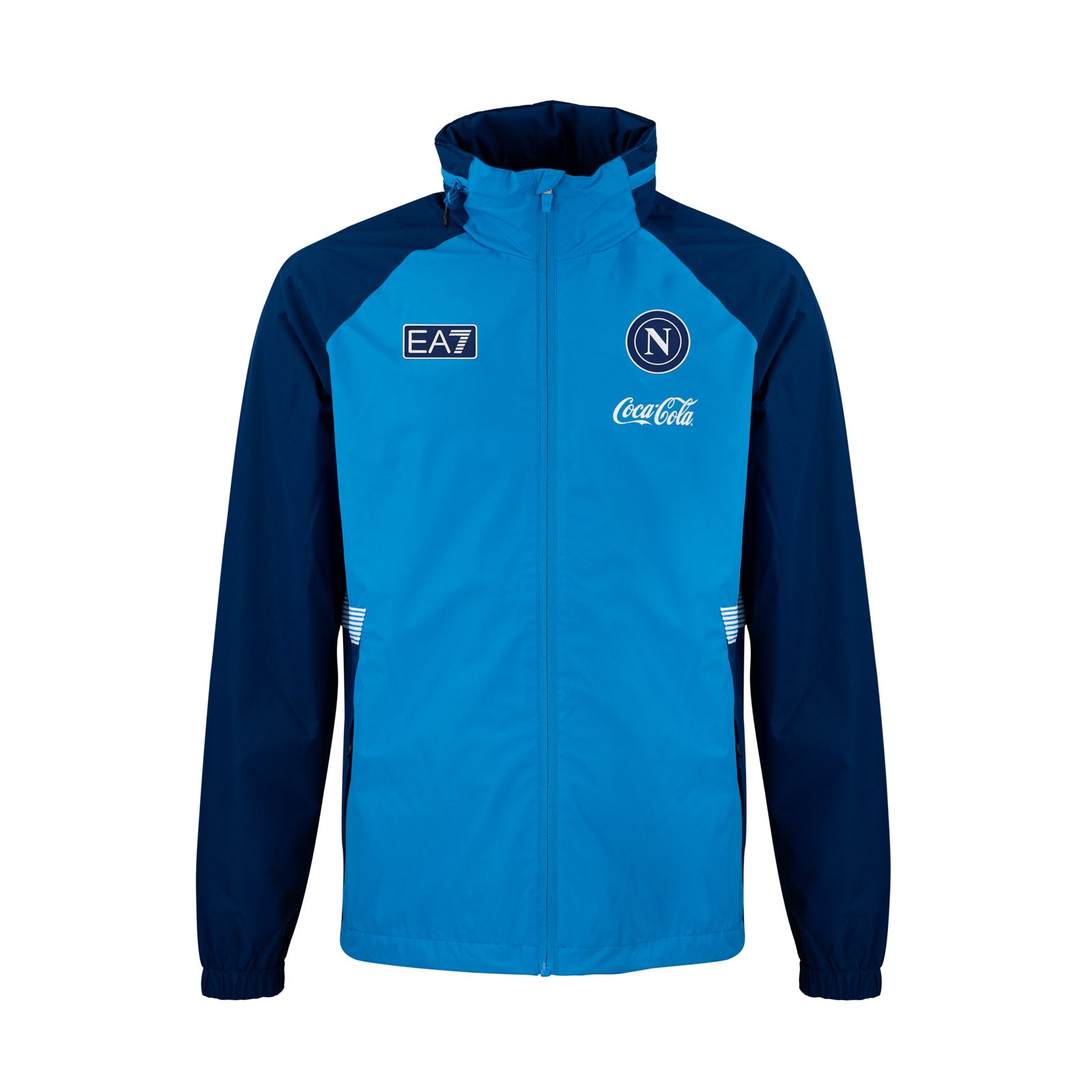 SSC Napoli Sky Blue Junior Windbreaker Hooded Jacket 2026/2027