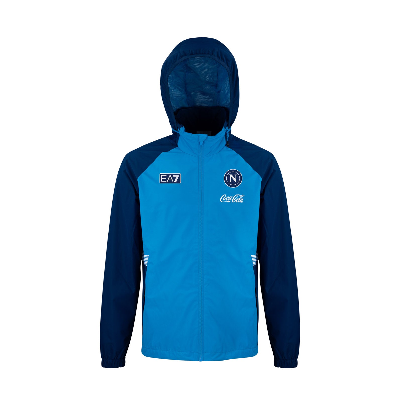 SSC Napoli Sky Blue Junior Windbreaker Hooded Jacket 2026/2027